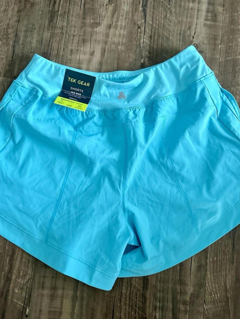 Tek Gear Midrise Shorts Womens Size Small - Vibrant Blue Color